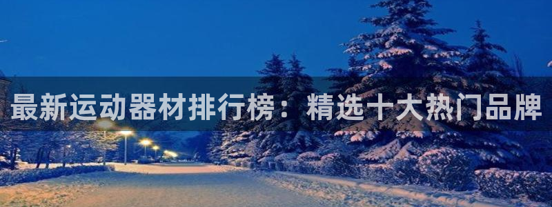 意昂4集团：最新运动器材排行榜：精选十大热门品牌