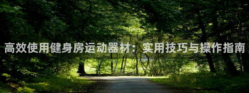 意昂4代理：高效使用健身房运动器材：实用技巧与操作指