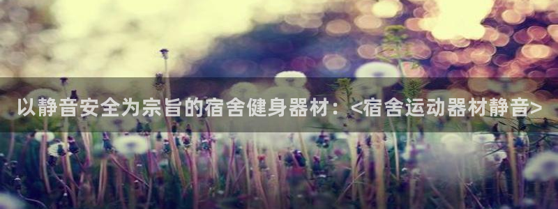 意昂4神州：以静音安全为宗旨的宿舍健身器材：<宿舍运